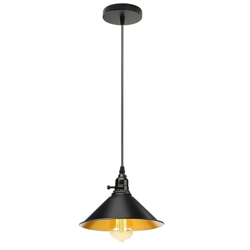 Industrie Pendelleuchte mit Drehschalter – E27 Retro Bunte Küchenlampe~ 3362