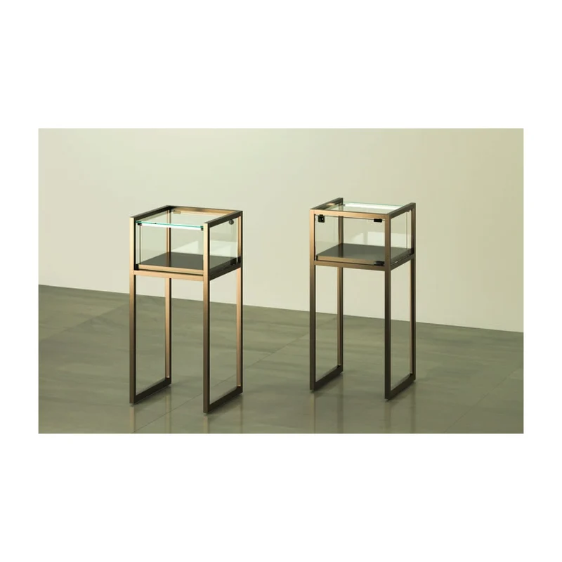 Casa Padrino Luxus Ladentheke 45 x 45 cm H. 95 cm mit LED - Ladeneinrichtung - Boutique Möbel - Made in Italy