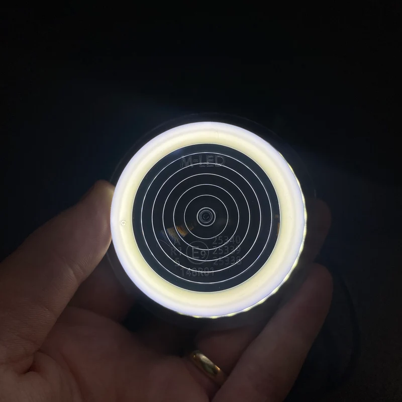 Dänisches Halo-Licht – Zweifarbig Bernstein/Weiß