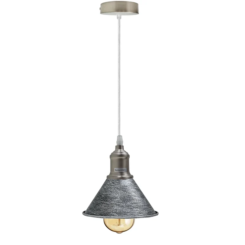 Vintage Industrie Pendelleuchte E27 – Retro Hängelampe Metall~4140