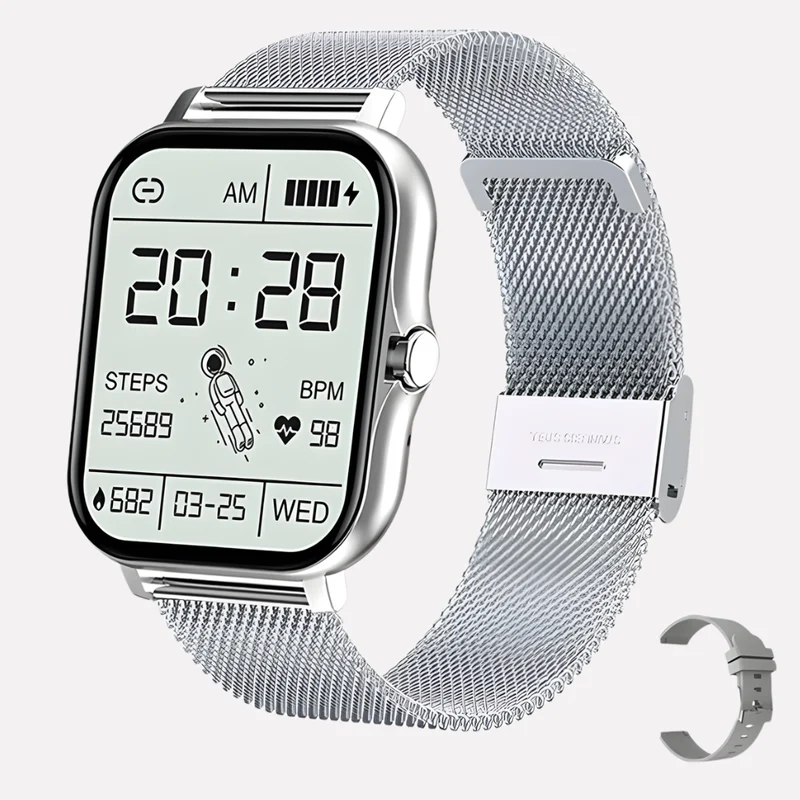 Horloge met Valdetectie Automatische Valalarmering GPS Locatie SOS Noodoproep Touchscreen Waterbestendig Oplaadbaar | Sansoti