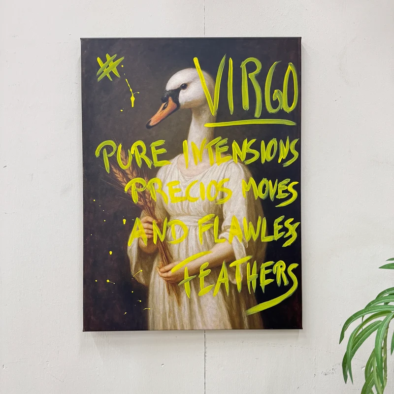 Thomas Klotz "VIRGO" Kunstdruck auf Leinwand 60x80 Wandbild Deko