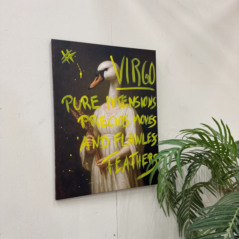 Thomas Klotz "VIRGO" Kunstdruck auf Leinwand 60x80 Wandbild Deko