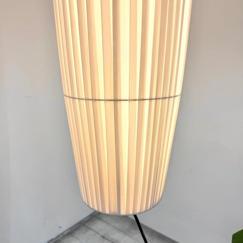 Designer Deckenlampe Pendelleuchte Stoffschirm Oval Cremeweiß Lampe Gebraucht