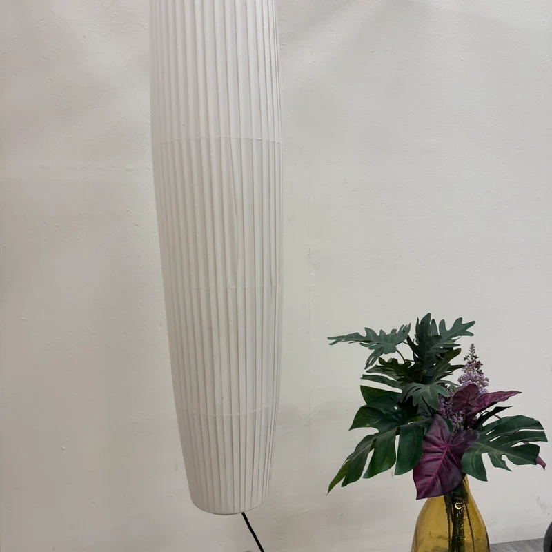 Designer Deckenlampe Pendelleuchte Stoffschirm Oval Cremeweiß Lampe Gebraucht
