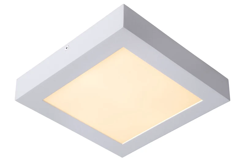 LED-Bad-Deckenleuchte Brice dimmbar IP44 quadratisch 22x22cm