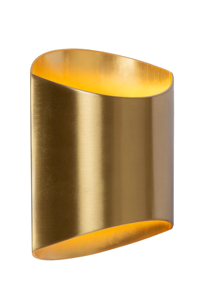 Wandleuchte Diletta oval mit Uplight und Downlight Aluminium 16x8x18cm