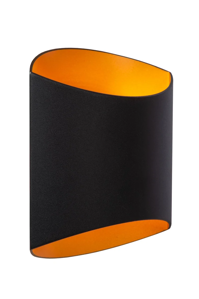 Wandleuchte Diletta oval mit Uplight und Downlight Aluminium 16x8x18cm