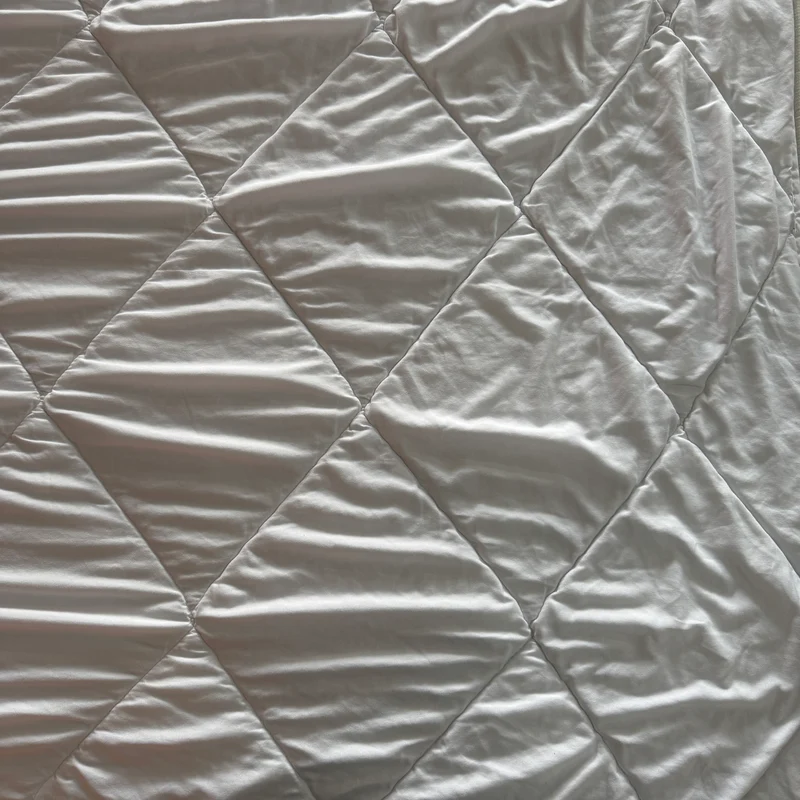 Bettdecke 130x190 Steppbett Mikrofaser Weiß Gebraucht