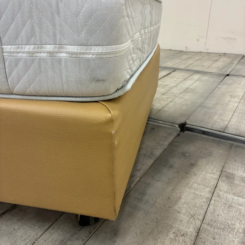 FBF Boxspringbett 100x200 Beige inkl Federkern Matratze Bett Gebraucht