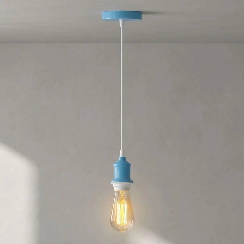 Höhenverstellbare E27 Pendelleuchte | Geborgenheit Retro Kabelpendel - 95cm ~4114