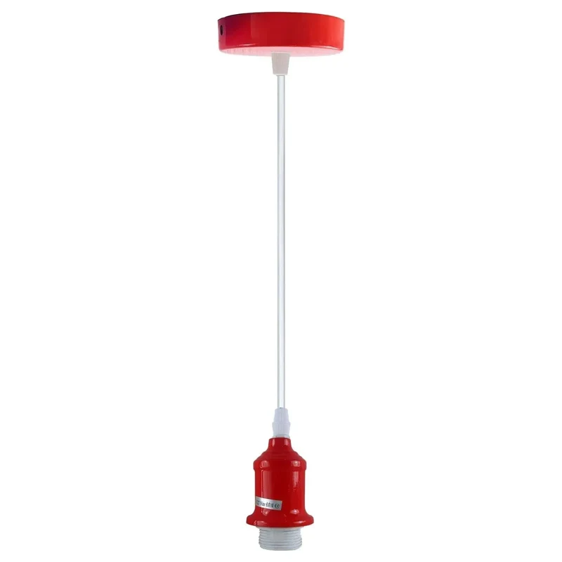Höhenverstellbare E27 Pendelleuchte | Geborgenheit Retro Kabelpendel - 95cm ~4114
