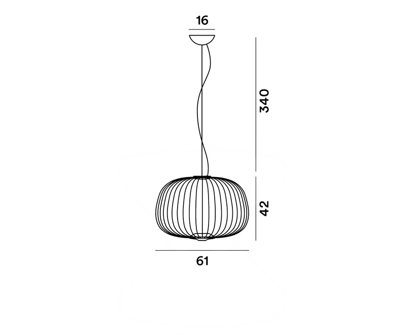 Pendelleuchte Spokes 3 LED