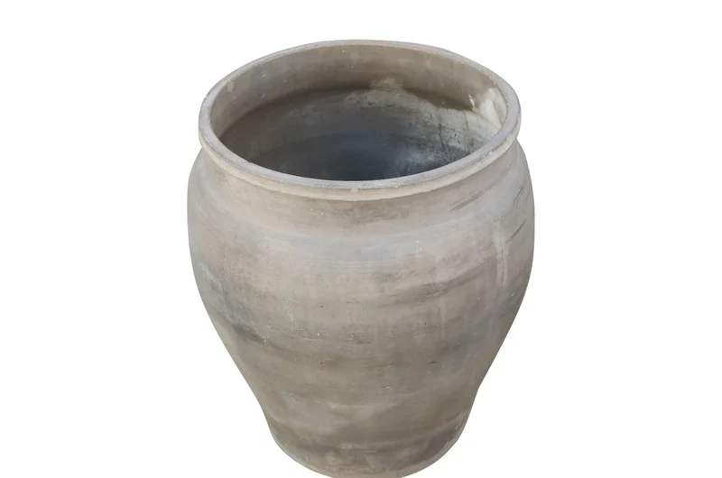 Casa Padrino Luxus Vase Terrakottafarben 52 x 52 x H. 63 cm - Große Bodenvase aus Terrakotta im Stil alter Tongefäße - Luxus Deko Accessoires