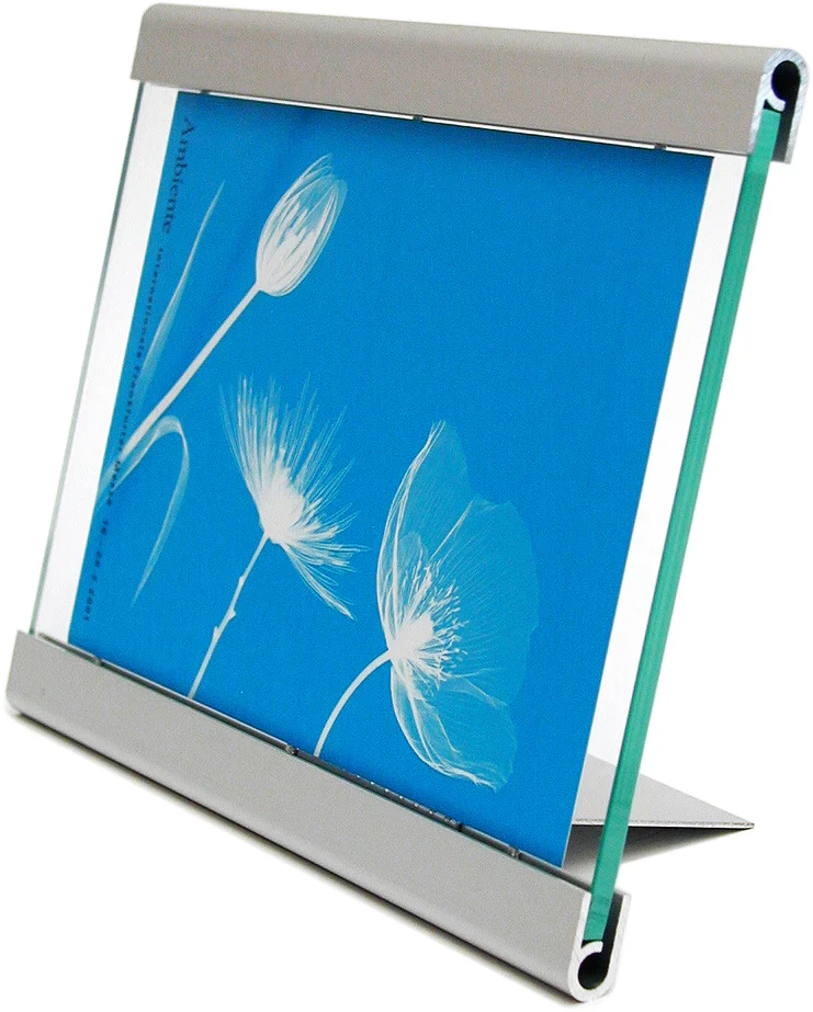 Bildhalter twister mini aus Floatglas mit Aufsteller | von Keilbach | Verschiedene Größen