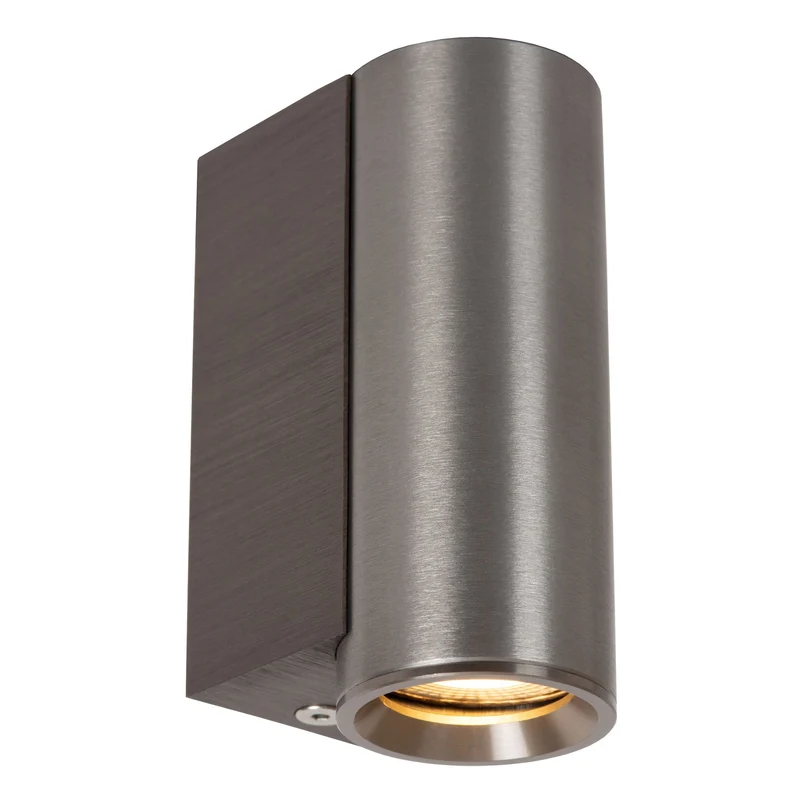 Wandstrahler Dupla 1-flammig Zylinderform Aluminium dimmbar