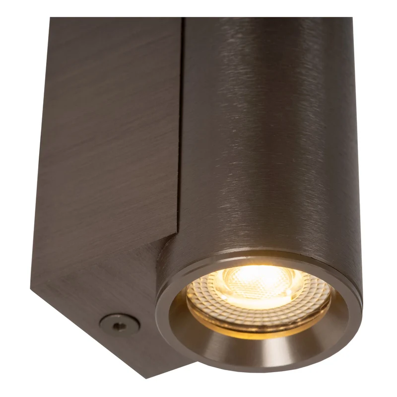 Wandstrahler Dupla 1-flammig Zylinderform Aluminium dimmbar