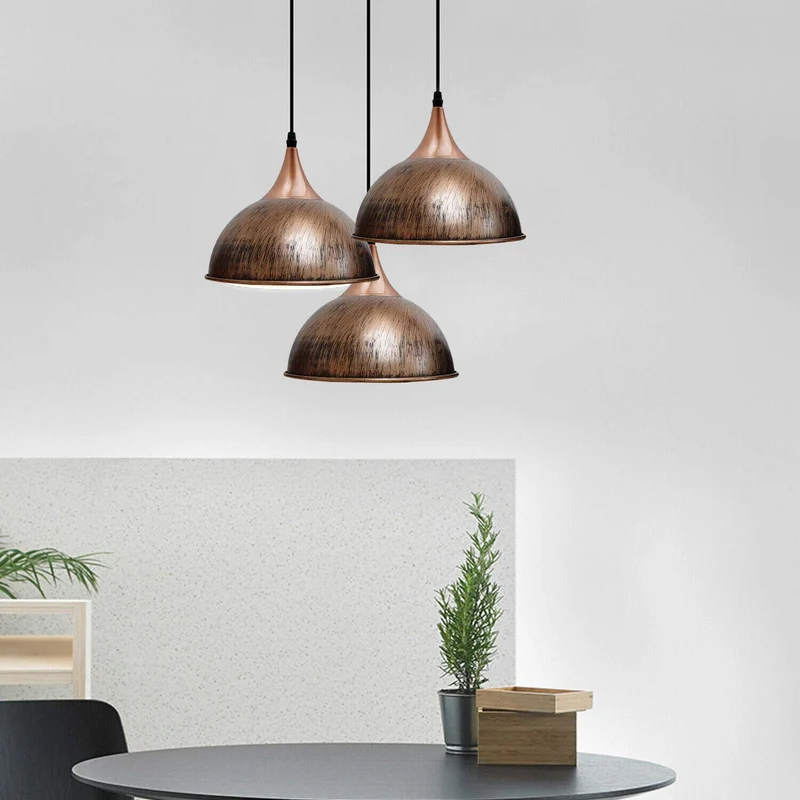 3-flammige Vintage Pendelleuchte im Industrie-Design Höhenverstellbare~4179