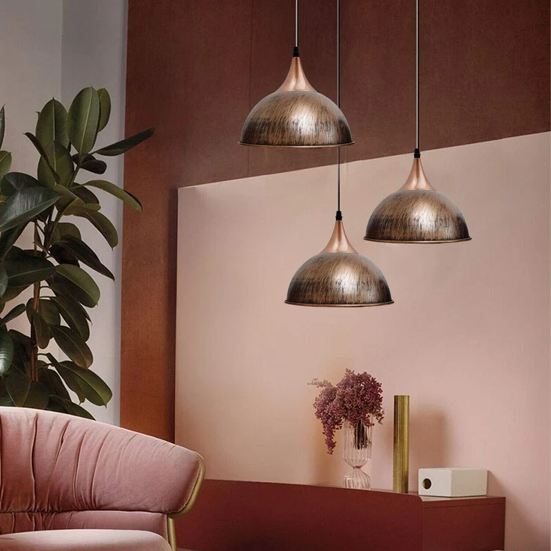 3-flammige Vintage Pendelleuchte im Industrie-Design Höhenverstellbare~4179