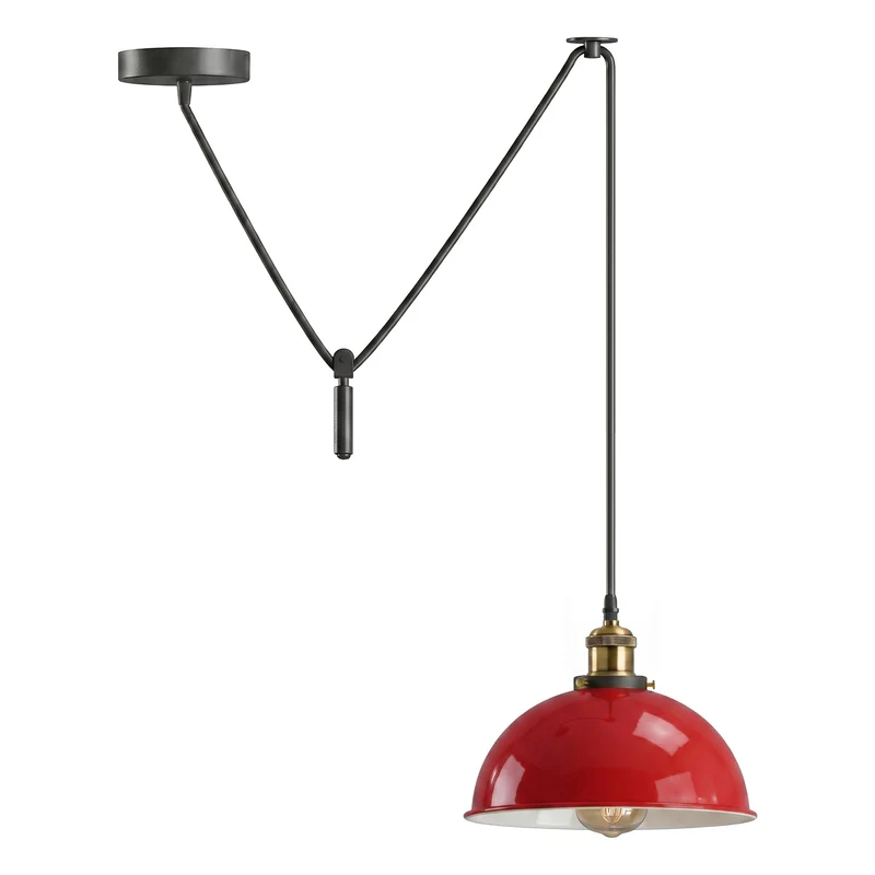 Pendelleuchte Höhenverstellbar – Vintage Trichter Deckenlampe Küche | Ø 21cm | E27 ~3968