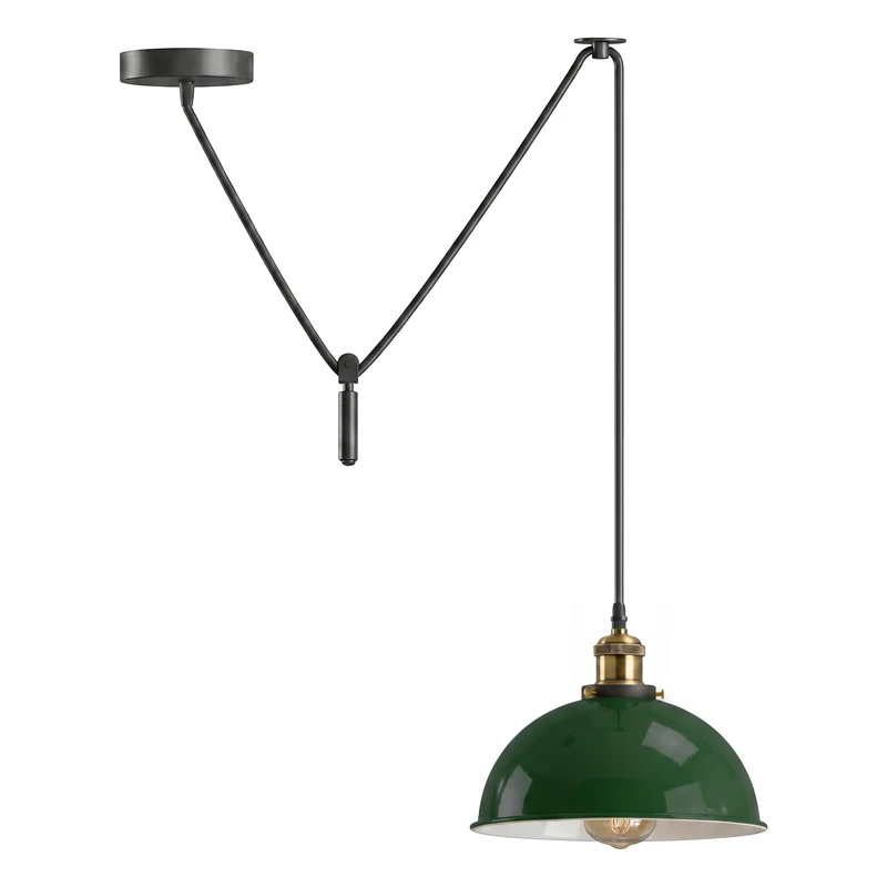 Pendelleuchte Höhenverstellbar – Vintage Trichter Deckenlampe Küche | Ø 21cm | E27 ~3968