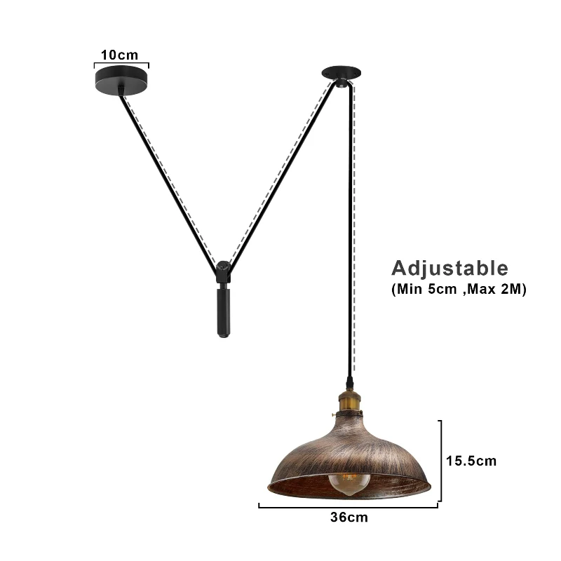 Vintage Pendelleuchte Industriedesign Hängeleuchte | All Seasons Life ~4028