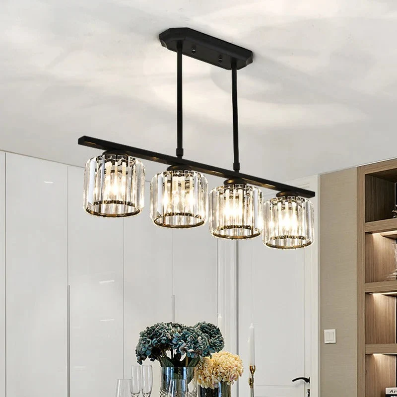 Hanglamp Glas E27 Zwart 3 of 4 Licht Eettafel Kookeiland Scandinavische Hanglamp Plafondlamp Keuken Woonkamer | Sansoti