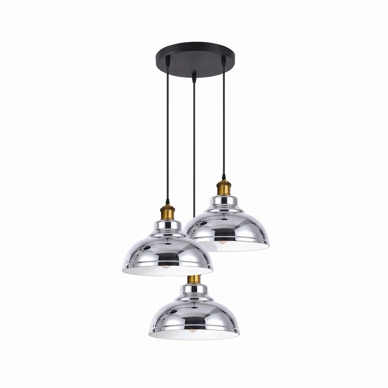 3-flammige Cluster Pendelleuchte – Vintage Hängelampe Esstisch | Ø29cm | E27 ~4138