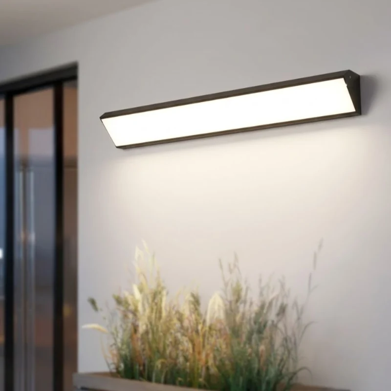 Buitenlamp Voordeur LED Aluminium Waterdicht IP65 20 40 60 90 cm Zwart Wit Warm Neutraal Koel Wit Wandmontage | Sansoti