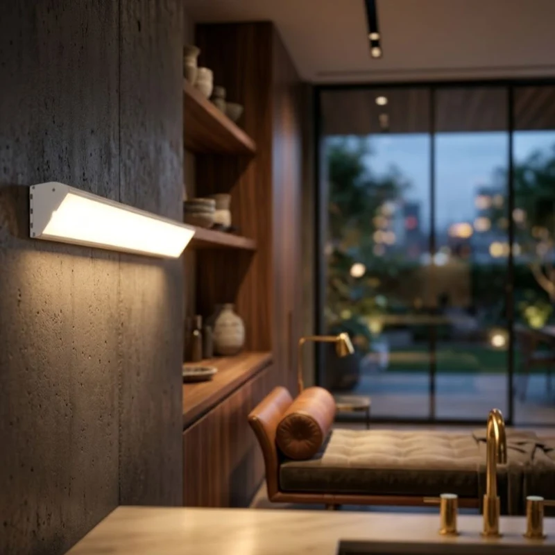Buitenlamp Voordeur LED Aluminium Waterdicht IP65 20 40 60 90 cm Zwart Wit Warm Neutraal Koel Wit Wandmontage | Sansoti