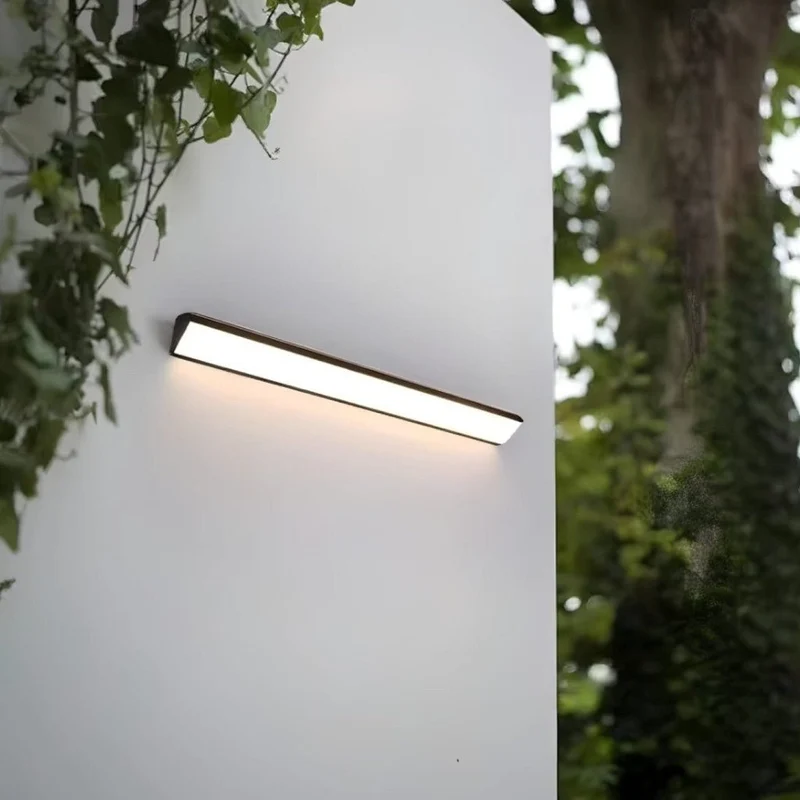 Buitenlamp Voordeur LED Aluminium Waterdicht IP65 20 40 60 90 cm Zwart Wit Warm Neutraal Koel Wit Wandmontage | Sansoti
