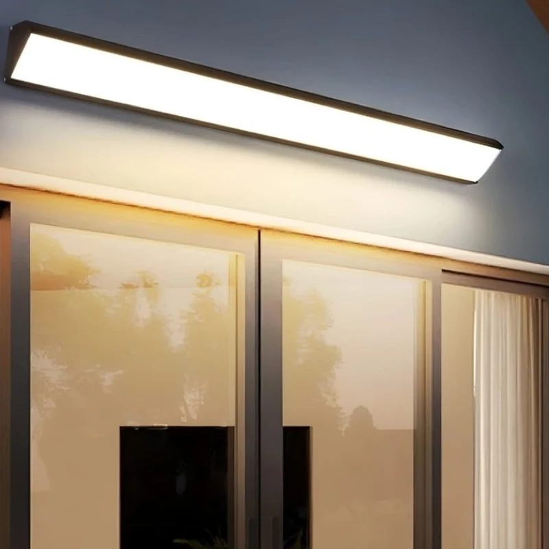 Buitenlamp Voordeur LED Aluminium Waterdicht IP65 20 40 60 90 cm Zwart Wit Warm Neutraal Koel Wit Wandmontage | Sansoti