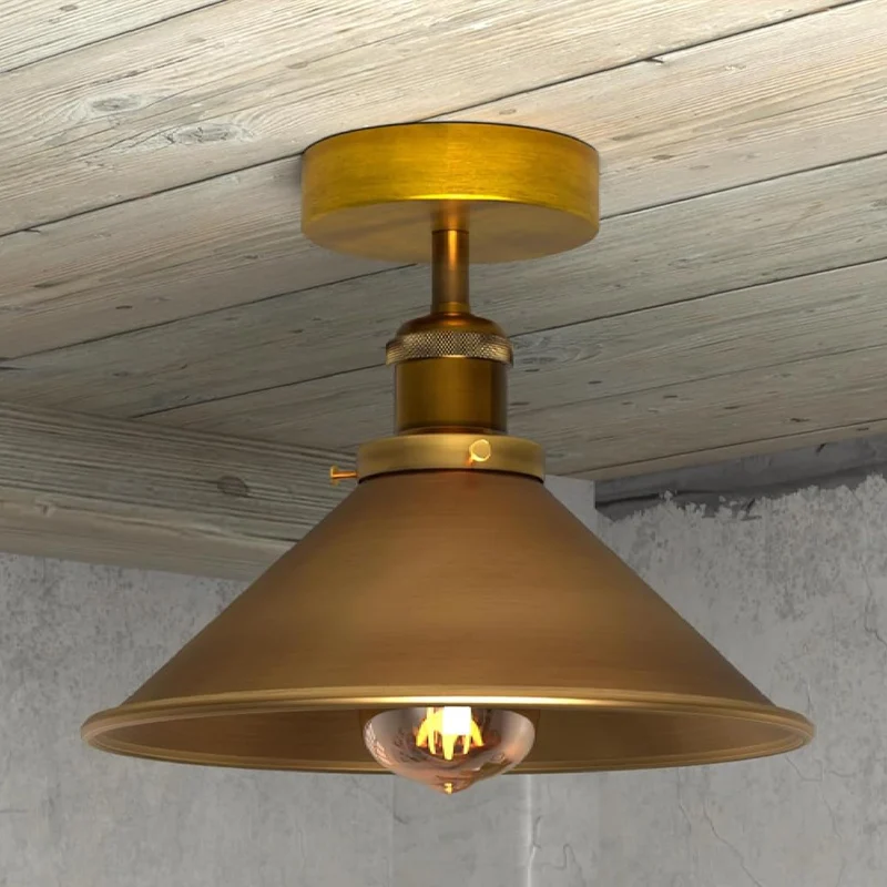 All Seasons Life Industrielle Deckenleuchte Messing E27~4129