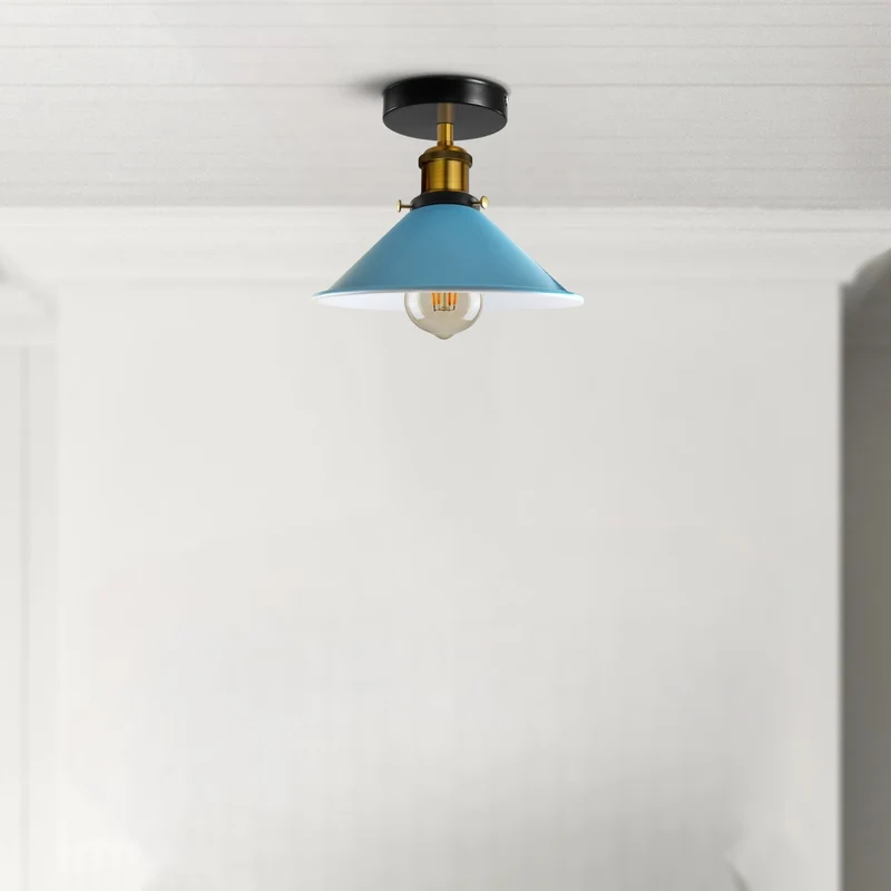 Vintage Unterputz Deckenleuchte E27 Deckenlampe für Wohnzimmer & Küche | Ø 22cm ~4112