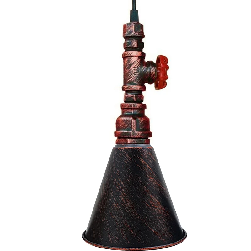 Vintage Steampunk Hängelampe – Industrie Wasserrohr Pendelleuchte | Ø18cm | E27 ~4131