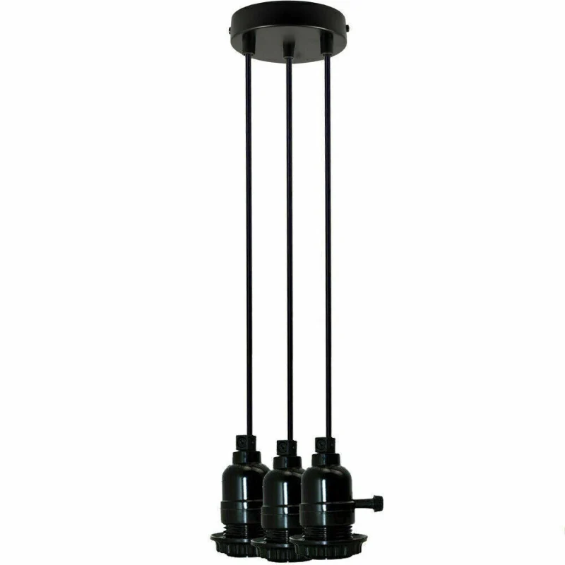 Pendelleuchte 1-5 flammig Schwarz mit Schalter | All Seasons Life ~4014