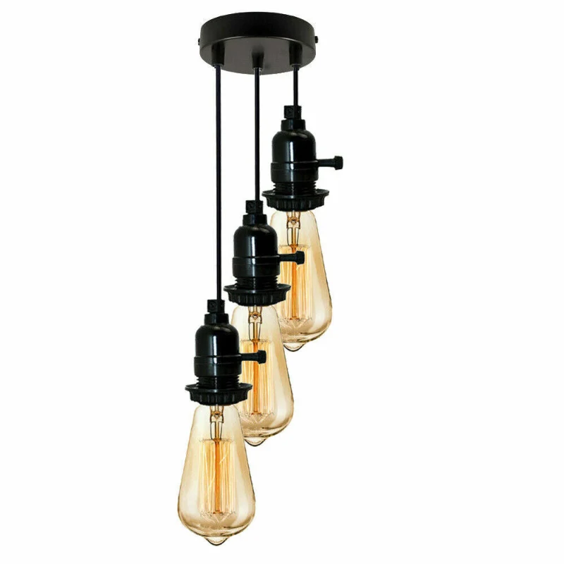 Pendelleuchte 1-5 flammig Schwarz mit Schalter | All Seasons Life ~4014