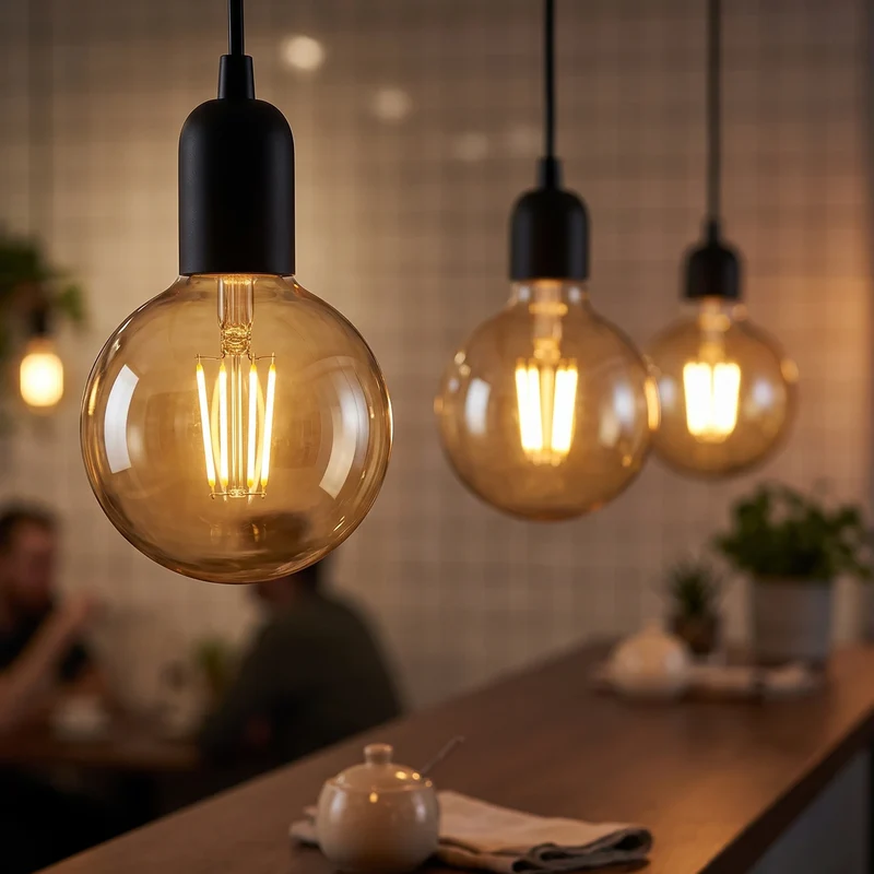 All Seasons Life G95 4W Vintage Edison LED Glühbirne Dimmbare Warmweiß ~1026