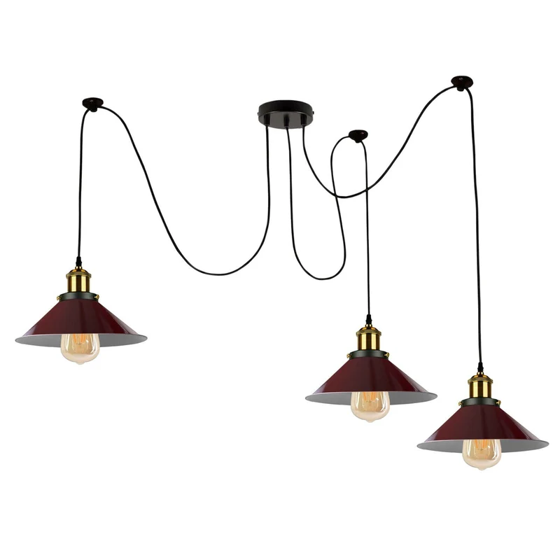 Mehrkopf Industrial Pendelleuchte | 1-9 flammig Spinnen Hängelampe blau~4047