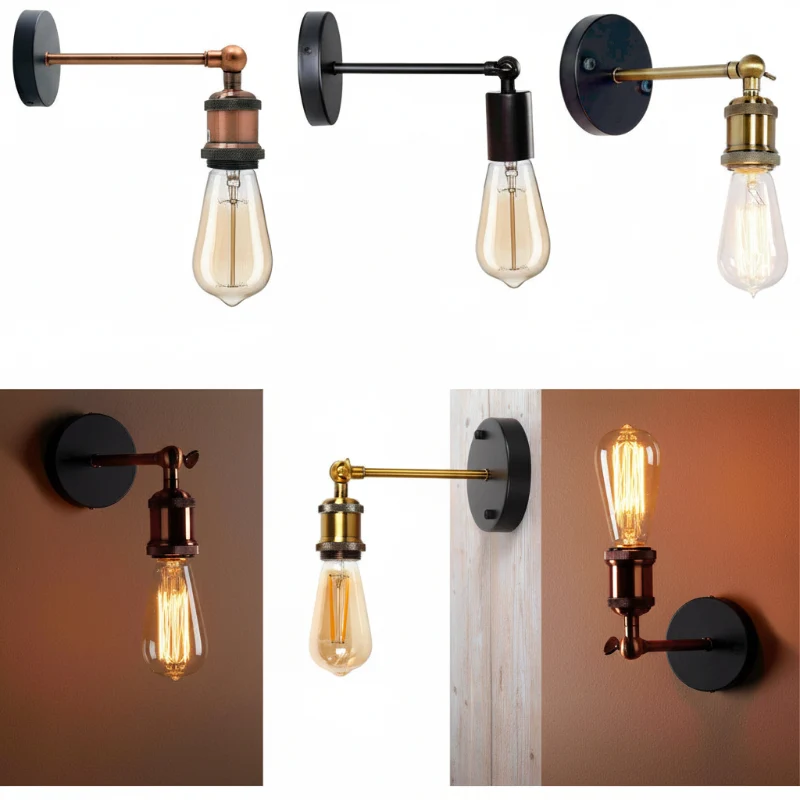 Vintage Wandleuchte Industriestil Retro Lampe | All Seasons Life ~3997