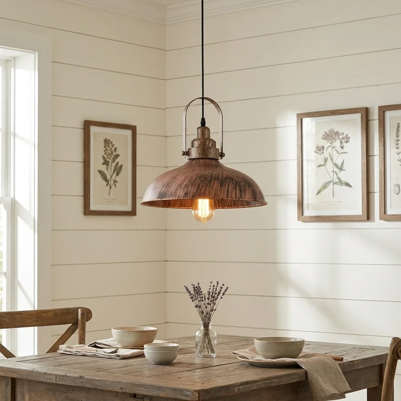 Steampunk Hallenlampe – Vintage Industrie Hängeleuchte | Ø 36cm | E27 ~4076