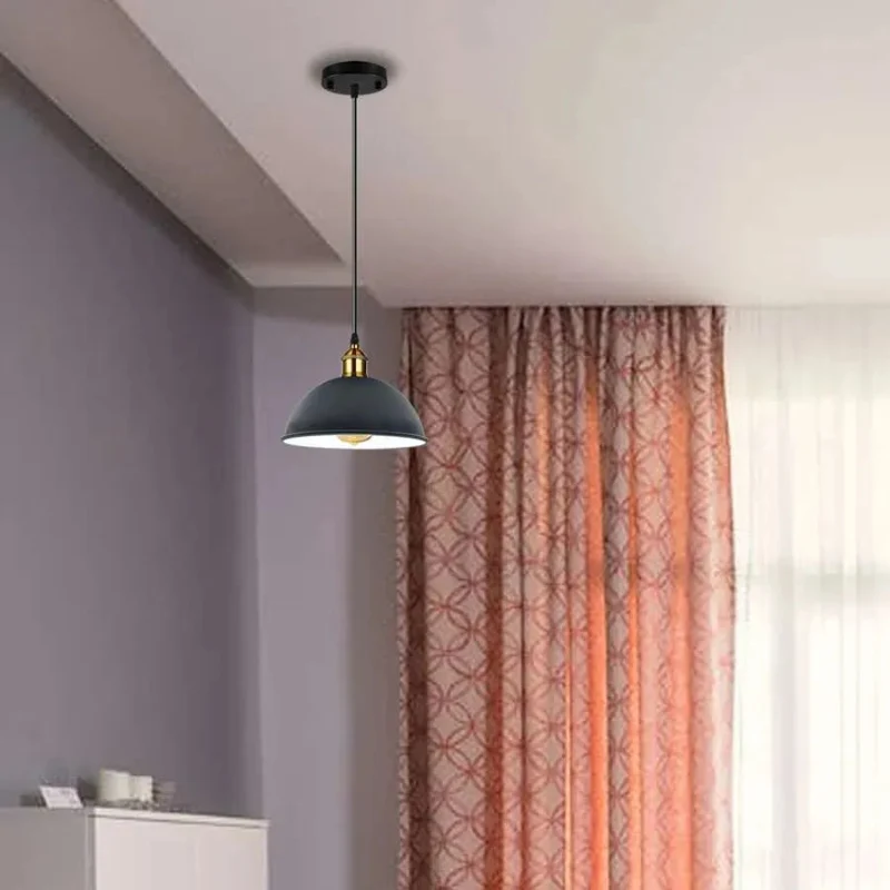 Vintage Pendelleuchte Farbig Industriestil Hängeleuchte ~3990