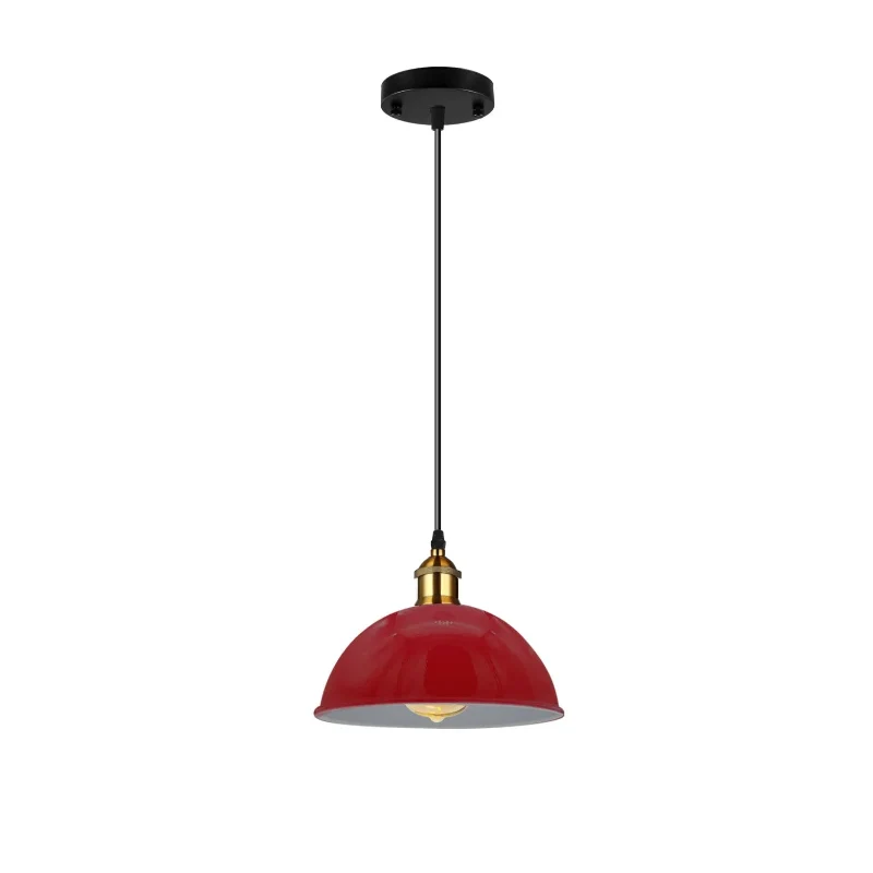 Vintage Pendelleuchte Farbig Industriestil Hängeleuchte ~3990