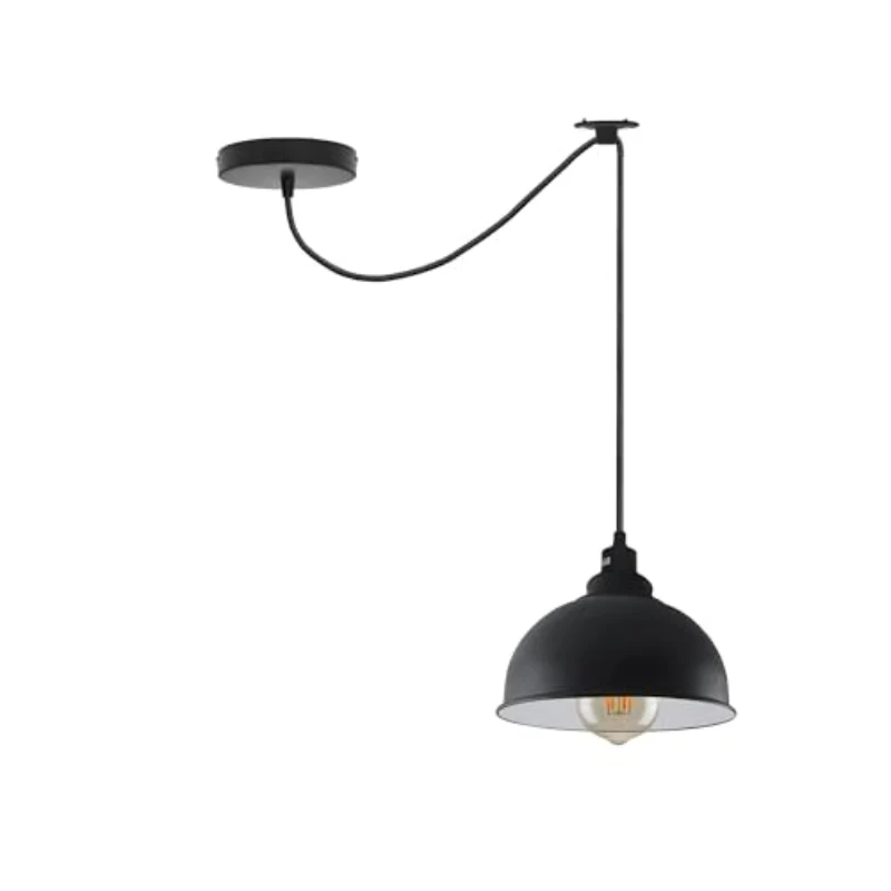 Industrie Hängeleuchte Schwarz Vintage Pendelleuchte ~3989