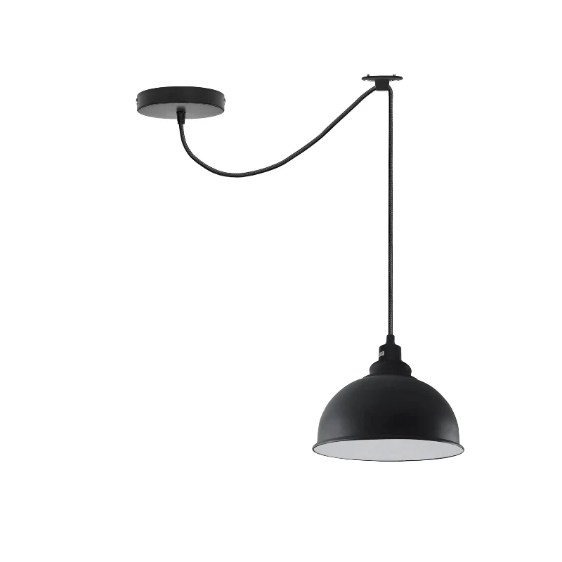 Industrie Hängeleuchte Schwarz Vintage Pendelleuchte ~3989