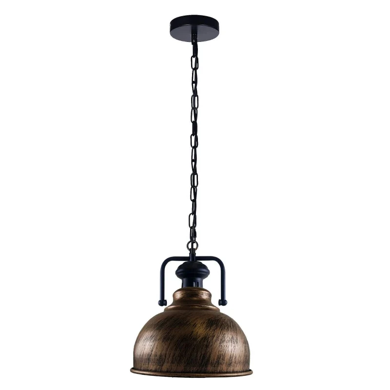 Industrie Pendelleuchte Vintage Hängeleuchte Metall Kette ~3986