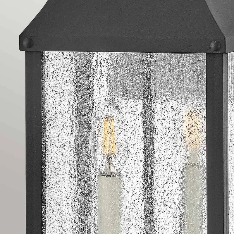 Außen-Wandlaterne Beacon Hill 2-flammig IP44 Schwarz 20x20cm