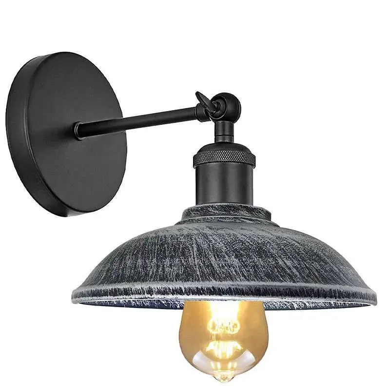 Antik Wandleuchte Shabby Chic – Vintage Industrie Wandlampe | Ø 24cm | E27 ~3966