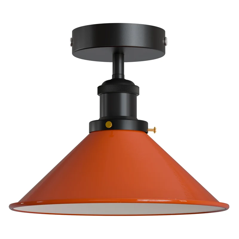 Retro Bistrolampe Decke – Industrie Vintage Deckenleuchte | Ø22cm | E27 ~4007