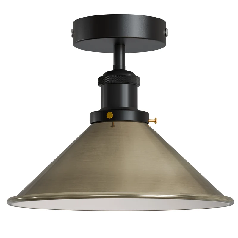 Retro Bistrolampe Decke – Industrie Vintage Deckenleuchte | Ø22cm | E27 ~4007